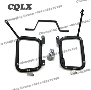 Aluminum Alloy Side Box Bracket Compatible with Yamaha, Kawasaki, Suzuki, Honda Motorcycles