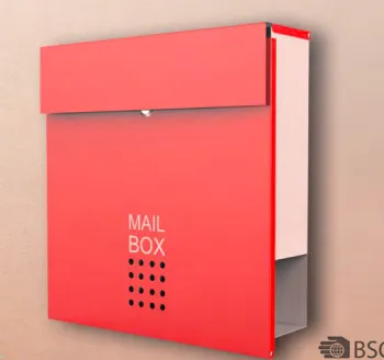 New Style Red Wall Mounting Post Mailbox