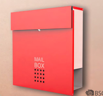 New Style Red Wall Mounting Post Mailbox