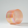 Q're Light Transparent Orange Crystal Singing Bowl