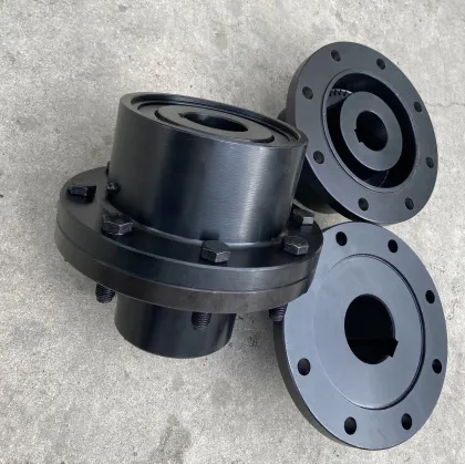 Curved Tooth Spline Steel Motor Shaft GIICL Coupling with Rexnord Sleeve and Elastomer Drum
