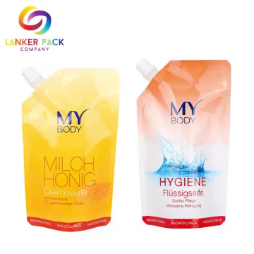 Custom Moisture Proof Liquid Pouch Bag With Spout