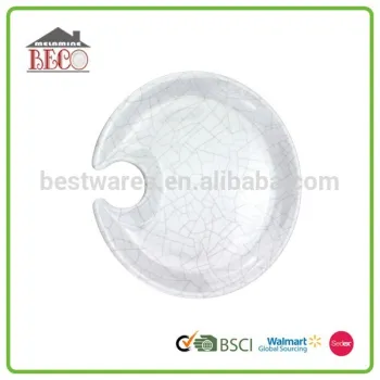 Fashion white and lovely melamine plate