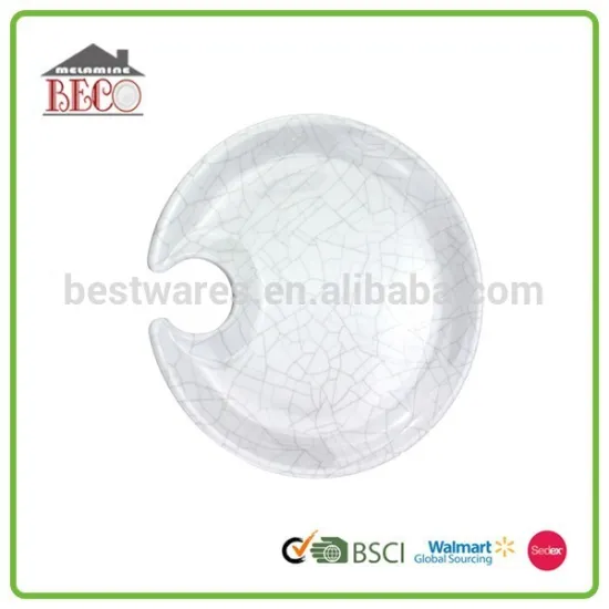 Fashion white and lovely melamine plate