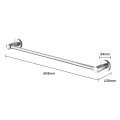 Single Towel Bar Black Finish Wall Mounted