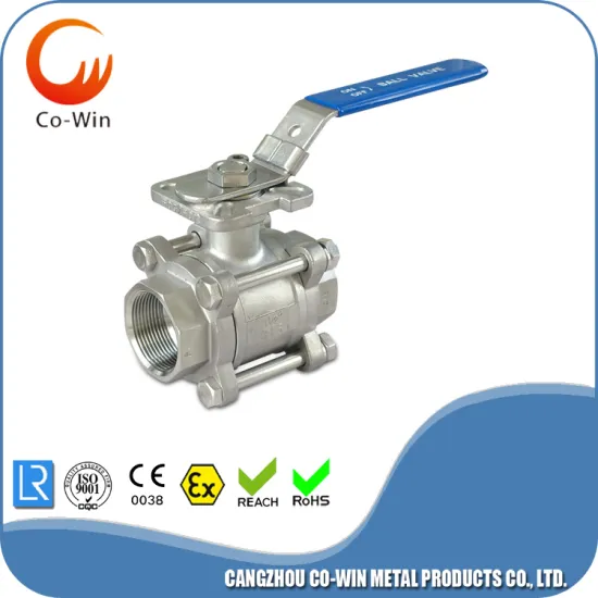 3PC Ball Valve With Mounting Pad