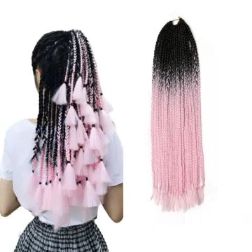 24inch Ombre Box Braids Thick Thin Crochet Braids Wholesale