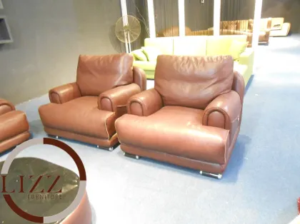 U.K. Home Furniture Living Room furniture Genuine Leather Sofa