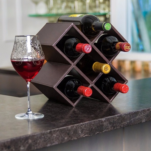 6 Bottles Wine Rack Free Standing Wine Holder 6 Bottles Wine Rack Factory