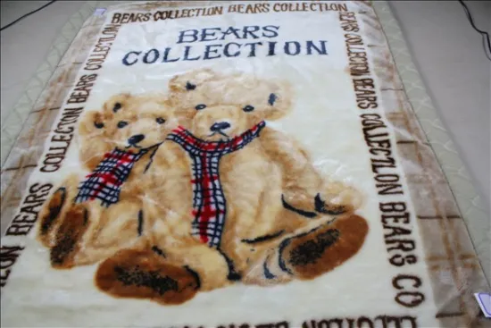 Bear Mink Baby Blanket