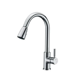 Eco-friendly and durable pull-out kitchen faucet