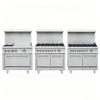 Outdoor commercial gas griddle oven combo