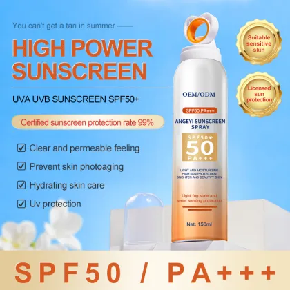 Private Label SPF 50 Face & Body Sunscreen Mist Spray