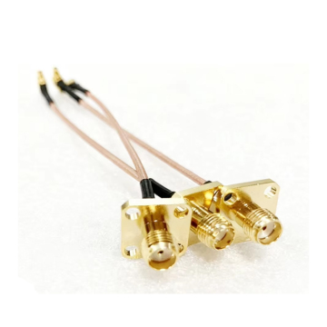 MMCX to SMA Female Four Hole Flange Cable