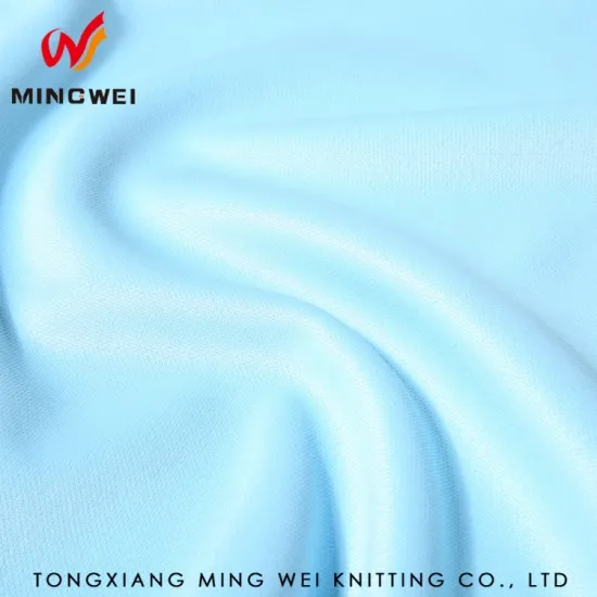 Cheap price knit fluorescent tricot fabric for wedding dress