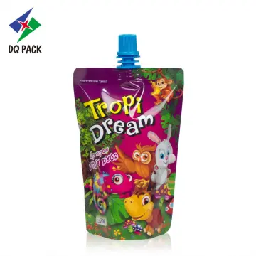 200ml Fruit juice stand up pouch with spout
