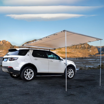 Portable Folding Retractable Side Awning for Ultralight Cars