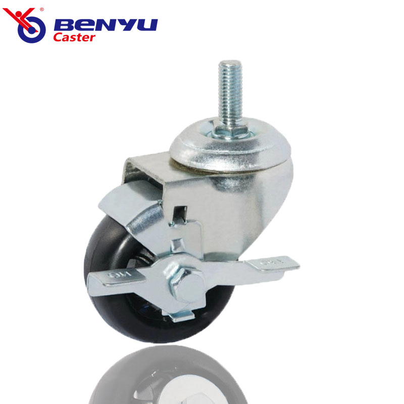 High Temperature Resistant with Bearings Cart Brake Casters