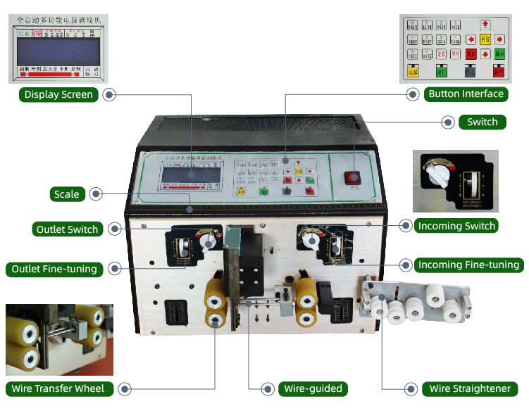 SF-1006 automatic scrap cable wire stripper machine