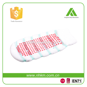 Rubber patch duo-sided Terry Bath Mitt/Gloves