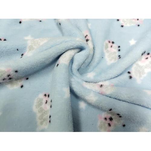 Double Side Coral Fleece with Animal Printing Fabric