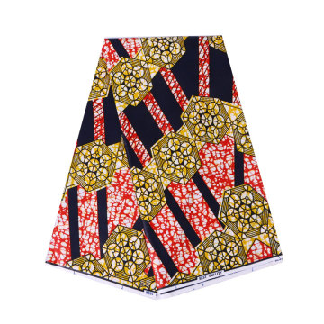 Wax disperse printing fabric african 100% polyester