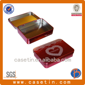 small square candy tin box