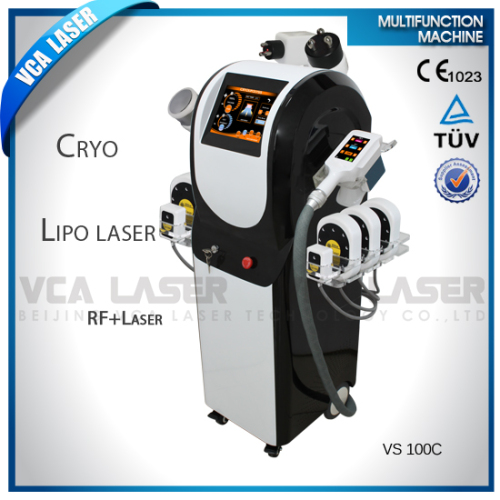 Cryolipolysis Fat Freeze+Lipolaser+Tripolar RF Multifunctional Beaty Slimming Skin Rejuvenation Salon Equipment