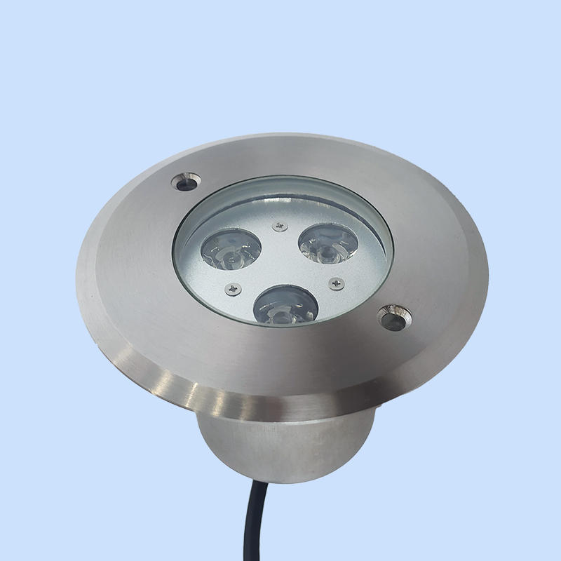 IP68 304SS 3WATT 120*120 ملی میٹر پانی کے اندر روشنی