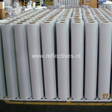 Silver Polyester Reflective Fabric For Safety Clothing