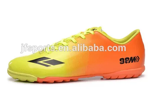 Super quality soccer shoes of kids velcro style PU upper durable TPR outsole comfortable wearing nice design
