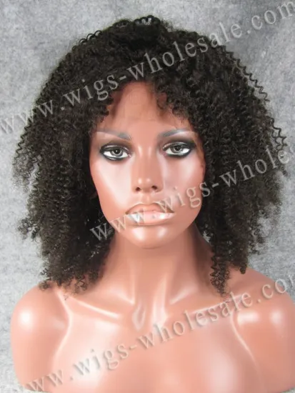 Black human hair full lace wig hot star style lace wig Qingdao perfect short curly