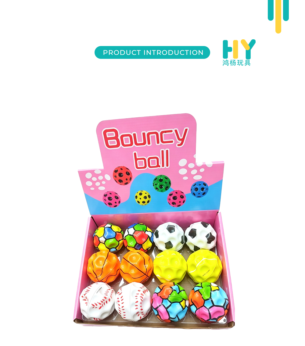 Mixed Sports Pattern PU Bouncy Play Balls X