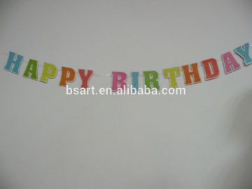 party decoration colorful letter paper banner