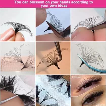 Fast Fanning Easy Fan Lash Extensions - Private Label Cashmere Mink Volume Eyelashes