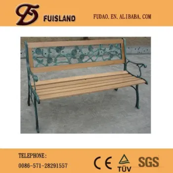 Customized Wooden&Metal Garden Bench/Street Beach/Park Bench