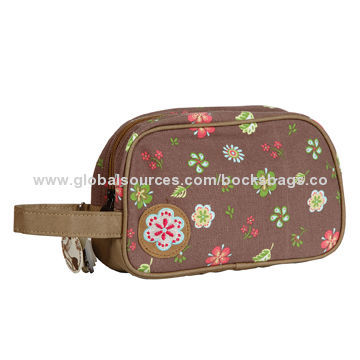 100% cotton cosmetic bags, full color printing, zipper closure, without lining, customized logo