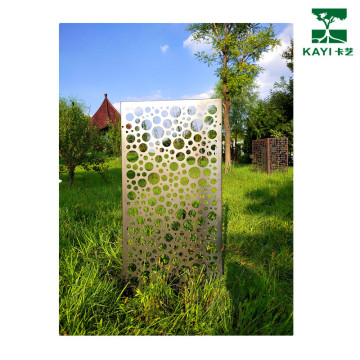 Metal laser cut panels for home