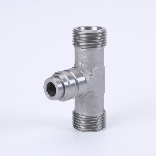 Compression Fittings Metric Female And Male Thread Tee Hydraulic Fitting Factory