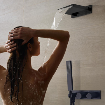 Moderne Messingbadewanne Niederschlag Dusche Badezimmer Duschset Set