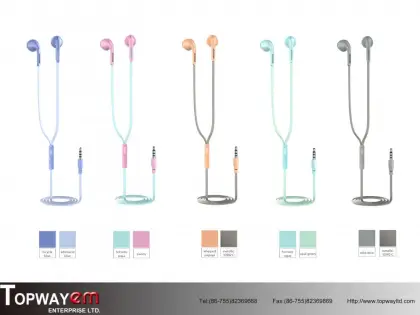 Portable Wired earplugs on-ear