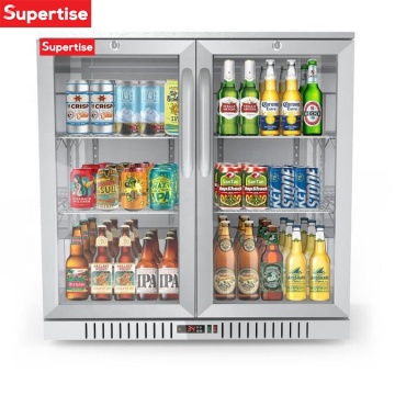 Black Steel Refrigerator Fridge for Restaurant Kitchen and Bar