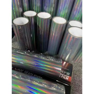 Rainbow Laser Honeycomb Car Headlight Tint