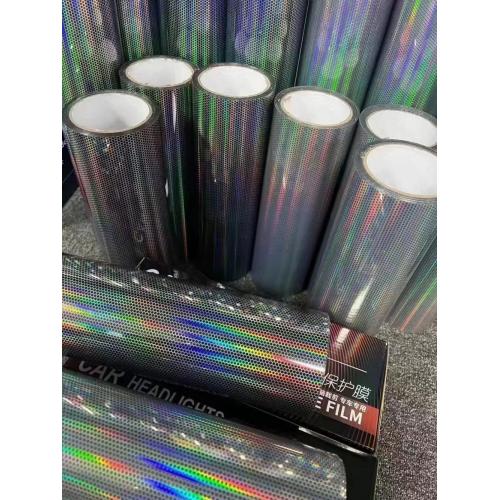 Rainbow Laser Honeycomb Car Headlight Tint