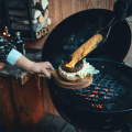 Outdoor Corten Steel Rust BBQ