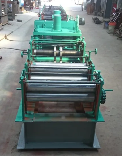 Used C purlin roll forming machine with cutting and punching
