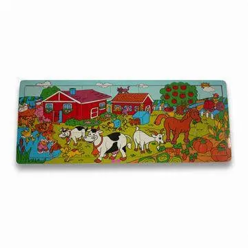Baby Puzzle, Various Educational and Intelligence Puzzles are Available, Made of Plywood
