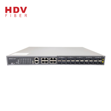 China Supplier GPON OLT 16 PON Ports 8 RJ45 Uplink FTTH Optical Fiber Equipment with Type C Management Interface