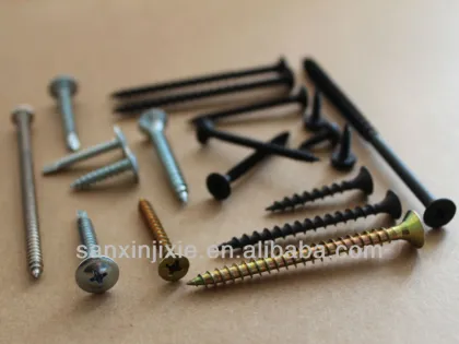 countersunk philips bugel head black phosphate drywall screws