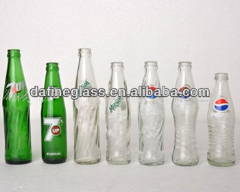 275ml coke cheap beverage glass drinking bottle with screw cap